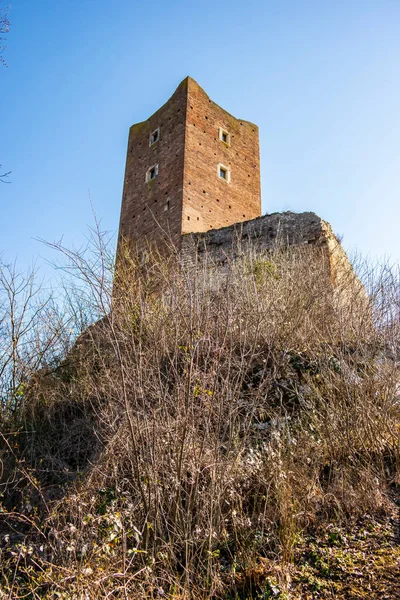 Tower Romeo Castle Montecchio Maggiore Vicenza Olaszország — Stock Fotó