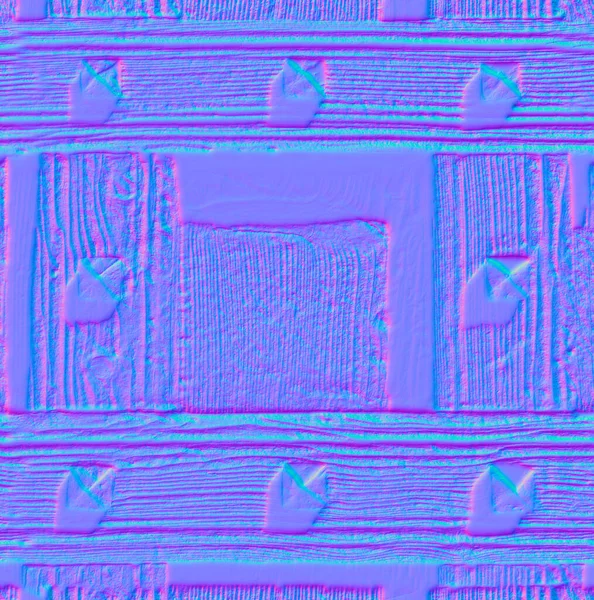 Деревянные Балки Шипами Нормальной Карте Seamless — стоковое фото