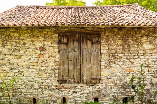 Stary Dom Drewniany Drzwi — Zdjęcie stockowe