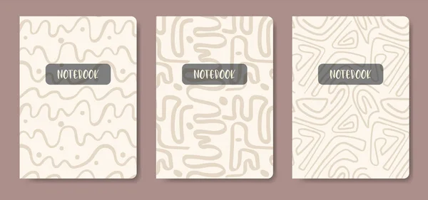 Evrensel soyut şablonlar kümesi. Not defteri kapakları, planlayıcılar, broşürler, kitaplar, kataloglar vs. için uygulanabilir.