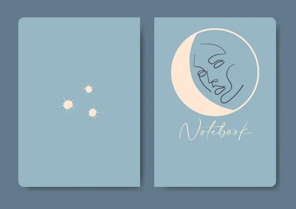Contemporary woman face background template