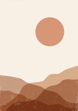 Peyzaj estetik tatlı manzarası posteri