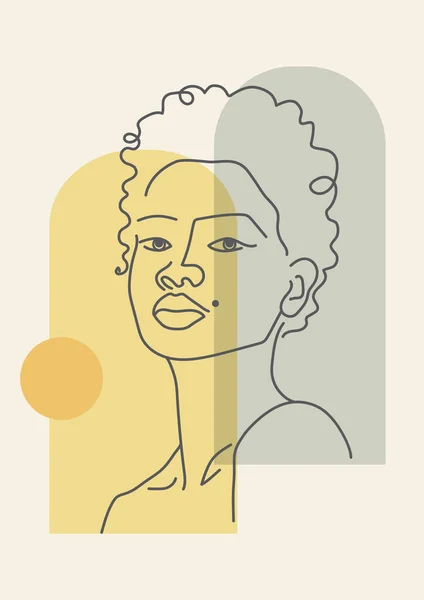포스터의 노골적 미니멀리즘적 아프리카 — 스톡 벡터