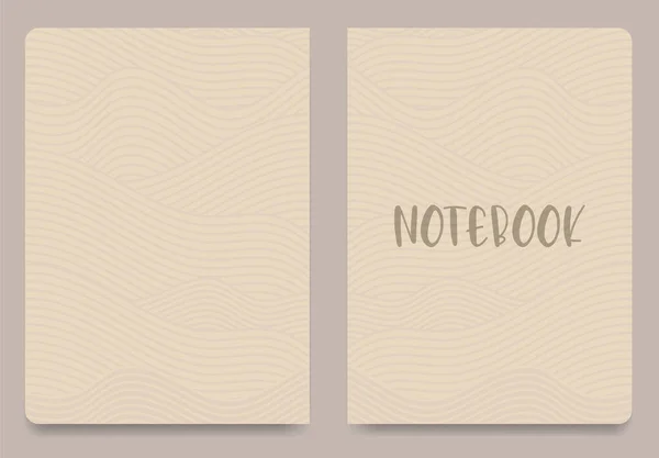 Universal Abstract Pastel Colored Template Notebook Cover Seamless Patterns Easy — 스톡 벡터