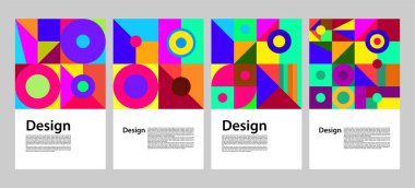 Modern Soyut Geometrik Arkaplan. Kapak tasarımı, afiş ve sosyal medya için