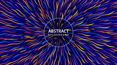 Astrakt dairesel geometrik arka plan. Dairesel geometrik merkezli hareket modeli. Renkli soyut arkaplan.