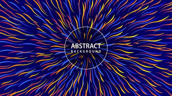 Astrakt dairesel geometrik arka plan. Dairesel geometrik merkezli hareket modeli. Renkli soyut arkaplan.