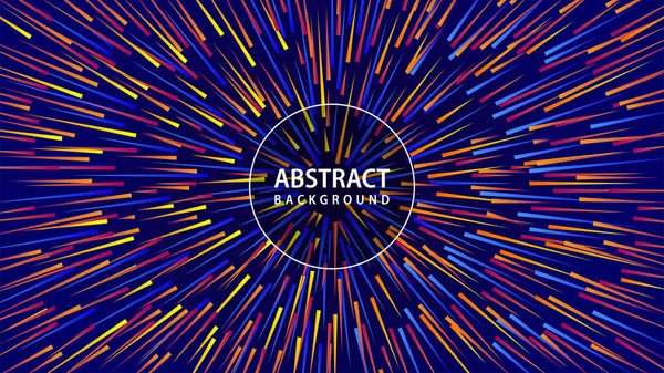 Soyut dairesel geometrik arkaplan. Gelecekçi dairesel geometrik merkezli hareket deseni. Renkli soyut arkaplan.
