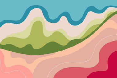 Renkli Sıvı Şablonu Soyut Arkaplan