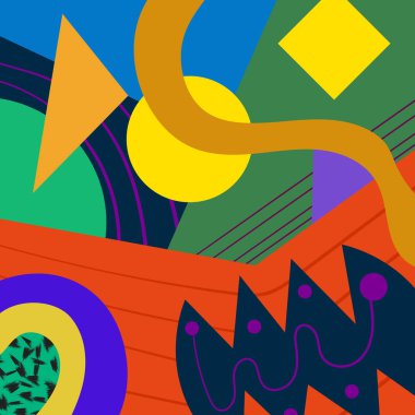 Renkli El Çizimi Soyut Çizim Arkaplanı