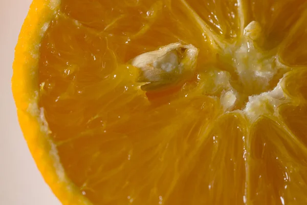 Orange Fruit Seed Half — Stock Photo, Image