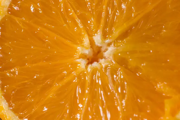 Orange Cutted Half Fresh Fruit — Stock Photo, Image