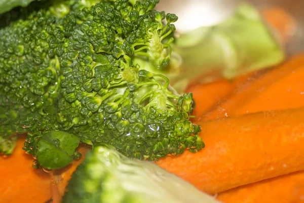 Brocoli Carottes Dans Casserole — Photo