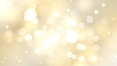 Bokeh altın arka planı. Mutlu Diwali vektör çizimleri. Bayramlık Noel kartı. Parlak ışıklandırmalı tasarım şablonu, şenlikli altın arka plan. Vektör tatil illüstrasyonu