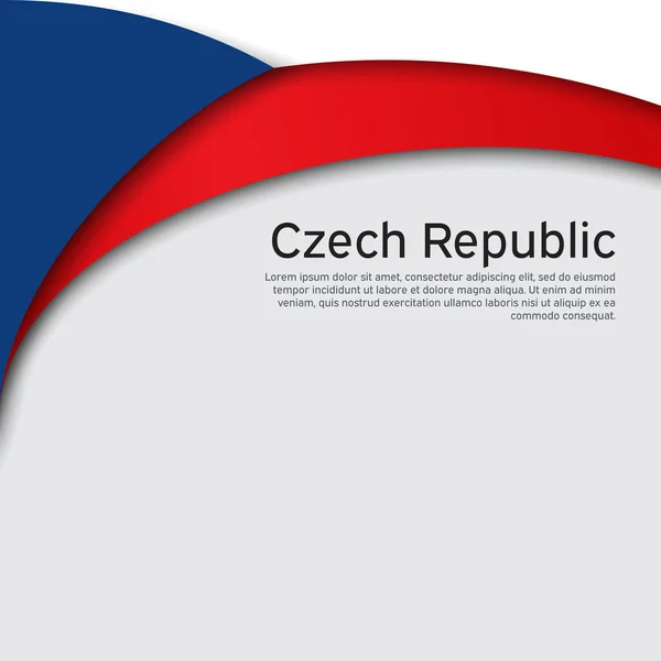 Εξώφυλλο Πανό Πολιτειακά Χρώματα Της Δημοκρατίας Της Τσεχίας Τσεχική Δημοκρατία — Διανυσματικό Αρχείο
