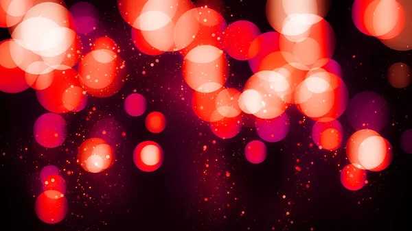 Lyx Bokeh Bakgrund Med Röda Glitter Partiklar Alla Hjärtans Dag — Stockfoto