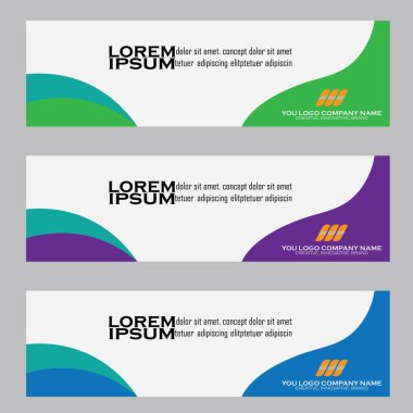 Soyut Web pankartı tasarım arka planı veya başlık şablonları