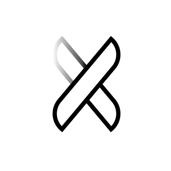 Harfi Logo Şablonu Vektör Simgesi Tasarımı — Stok Vektör