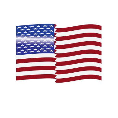 Bayrak Amerikan vektör resmetme şablonu