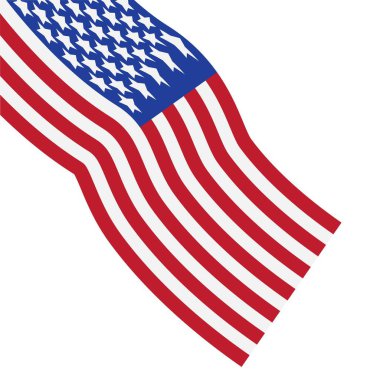 Bayrak Amerikan vektör resmetme şablonu