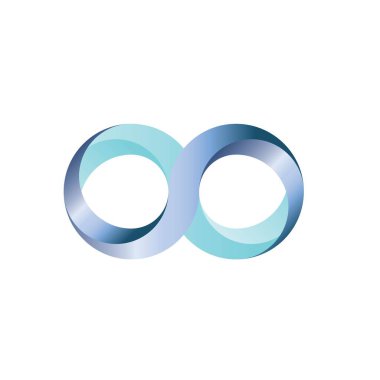 Sonsuzluk Logo Vektör Tasarım Şablonu