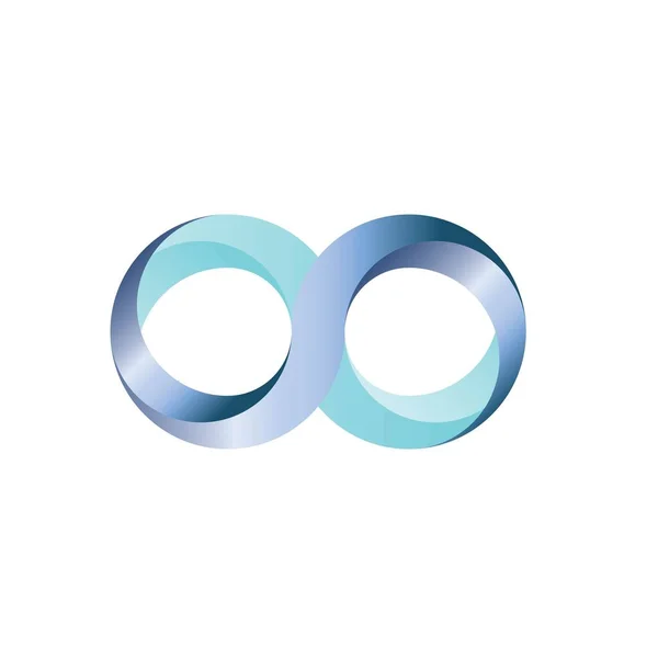 Infinity Logo Vector Design Template — Stok Vektör