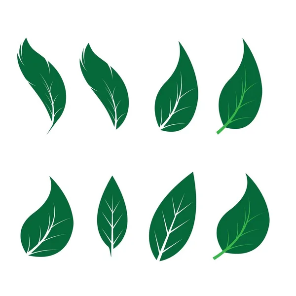 Logo Van Groene Blad Ecologie Natuur Element Vector Icoon — Stockvector