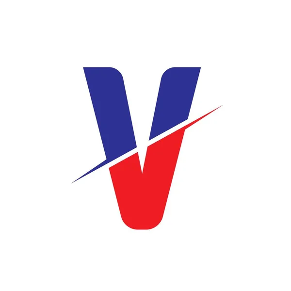 Carta Logo Design Template Vetor Ilustração — Vetor de Stock