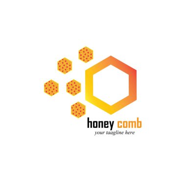 Bal Tarağı Logo Şablon Tasarım Vektörü. Amblem, Tasarım Konsepti, Yaratıcı Sembol, Simge