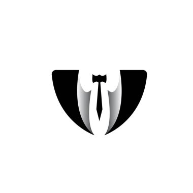 Smokin logosu tasarımı illüstrasyon klasik hipster vektörü