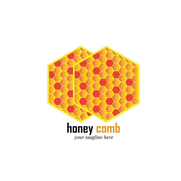 Vektor Designu Loga Honey Comb Znak Koncepce Designu Kreativní Symbol — Stockový vektor