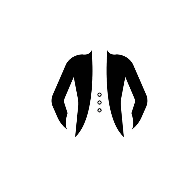 Tuxedo Logo Illustration Design Vintage Hipster Vecteur — Image vectorielle