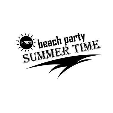 Yaz tatili tasarım elementleri. Retro ve klasik şablonlar. Etiketler Rozet amblemi vektör resimlemesi