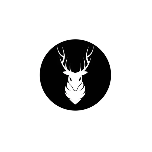 Modèle Logo Cerf Illustration Vectorielle Icône Design — Image vectorielle