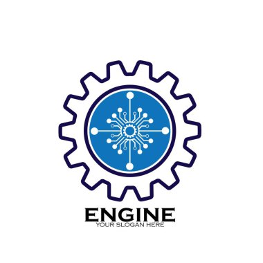 Teknoloji Logosu Tasarım Vektörü, Amblem, Tasarım Konsepti, Yaratıcı Sembol, Simge Simgesi, Simge