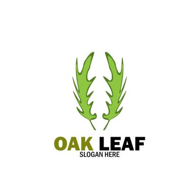 Meşe Yaprağı Logosu Tasarımı Şablon Çizimi