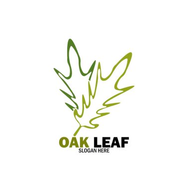 Meşe Yaprağı Logosu Tasarımı Şablon Çizimi