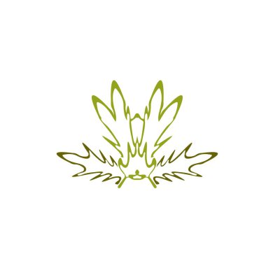 Meşe Yaprağı Logosu Tasarımı Şablon Çizimi