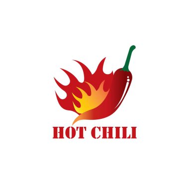 Chili Logo Tasarım Şablonu, Hot Chili Logo Tasarım Konsepti