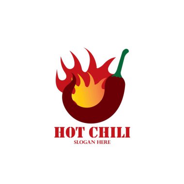 Chili Logo Tasarım Şablonu, Hot Chili Logo Tasarım Konsepti