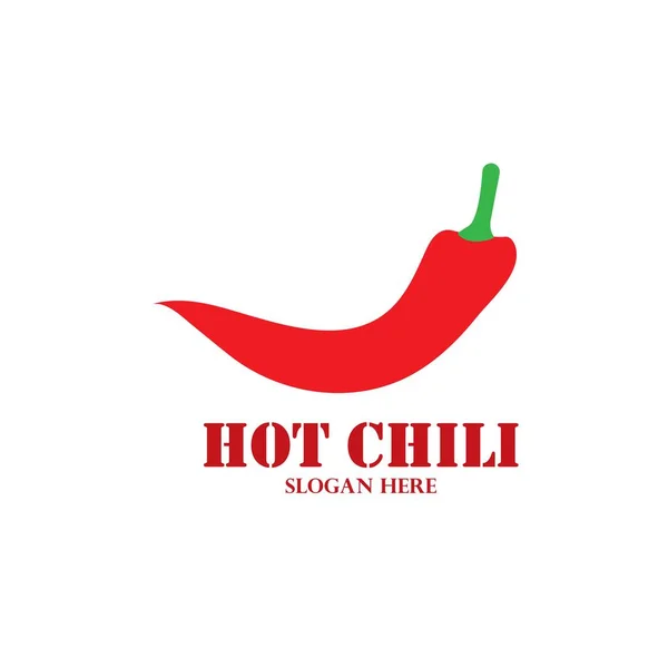 Chili Logo Designvorlage Hot Chili Logo Designkonzept — Stockvektor