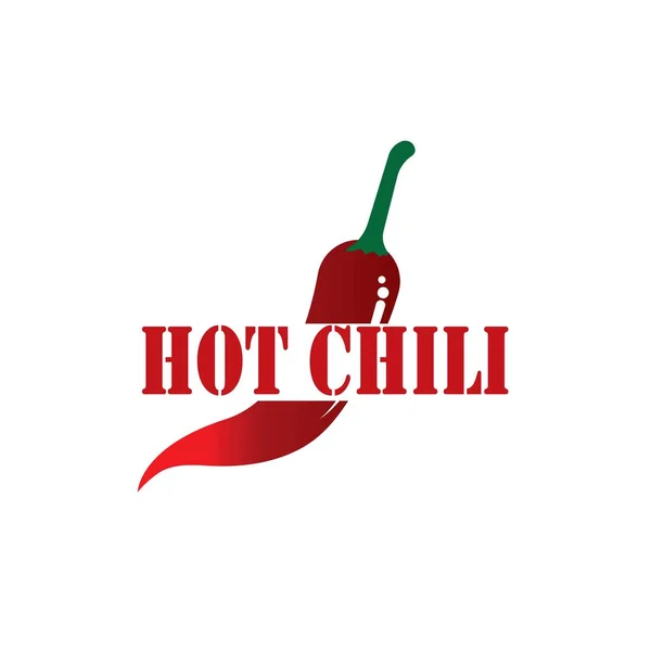 Szablon Chili Logo Design Koncepcja Logo Hot Chili — Wektor stockowy