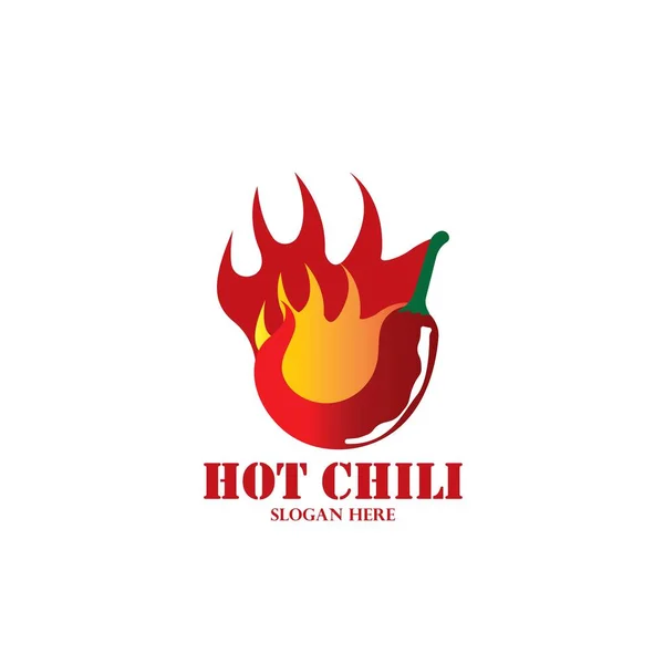 Шаблон Дизайну Логотипу Chili Концепція Дизайну Логотипу Hot Chili — стоковий вектор