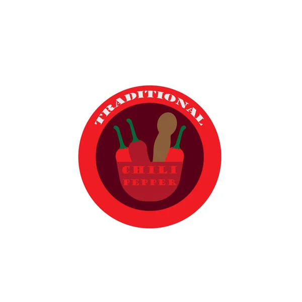Modèle Chili Logo Design Hot Chili Logo Designs Concept — Image vectorielle