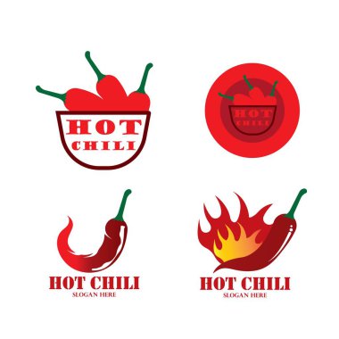 Chili Logo Tasarım Şablonu, Hot Chili Logo Tasarım Konsepti