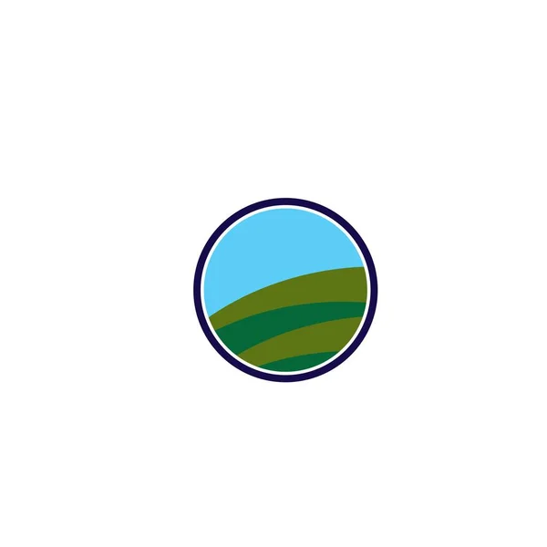 Golf Simgesi Logo Tasarımı Şablon Çizimi — Stok Vektör