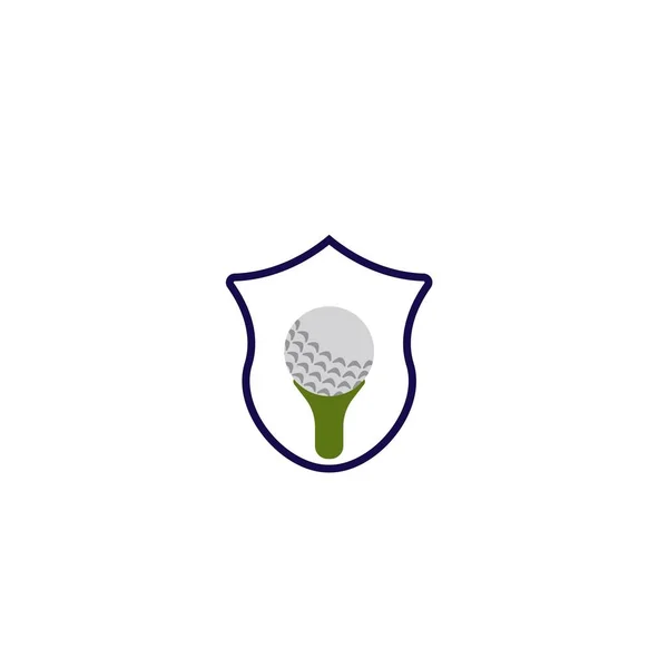 Icono Golf Logotipo Diseño Plantilla Vector Ilustración — Archivo Imágenes Vectoriales