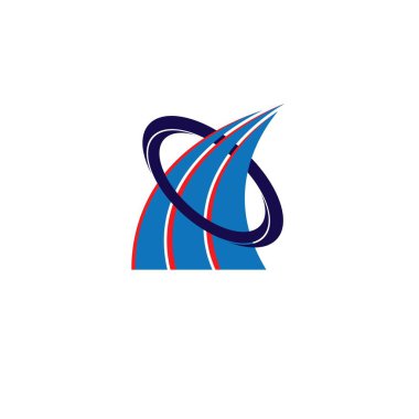 Soyut vektör iş simgesi logo çizimi