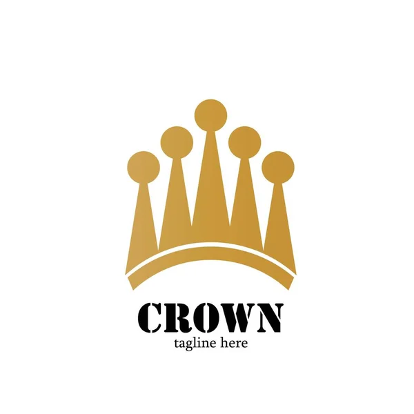 Moderne Vorlage Für Das Crown Logo Kronikone Luxus Design Vektor — Stockvektor