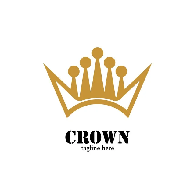 Moderne Vorlage Für Das Crown Logo Kronikone Luxus Design Vektor — Stockvektor